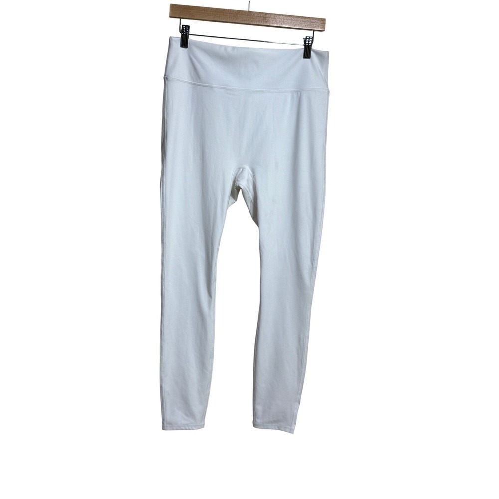 Fabletics White‎ High Waisted Seamless Leggings Athletic Athleisure XL